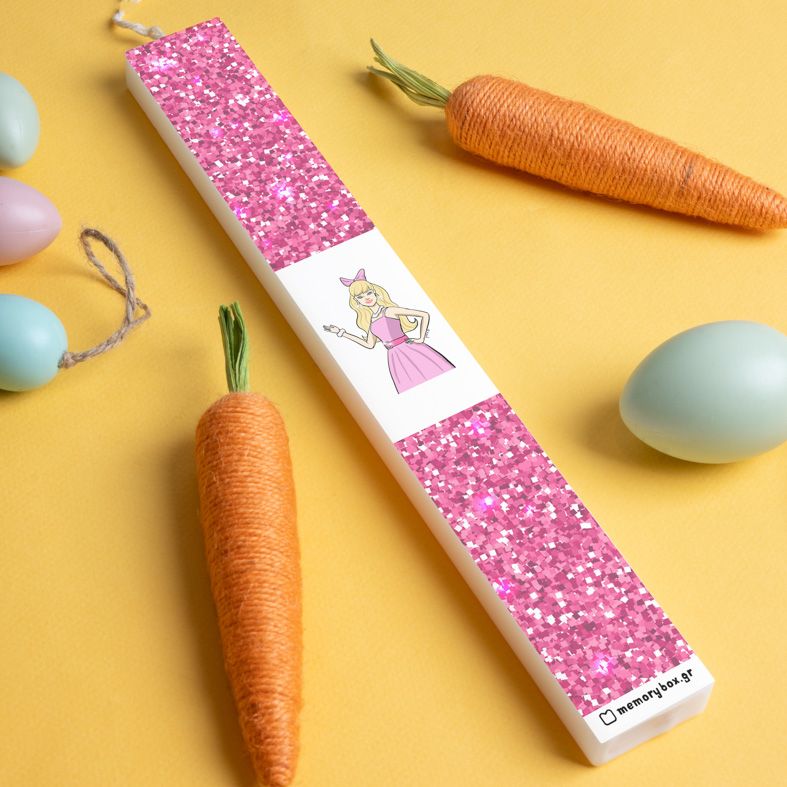 Barbiegirl - Λαμπάδα με Εκτύπωση