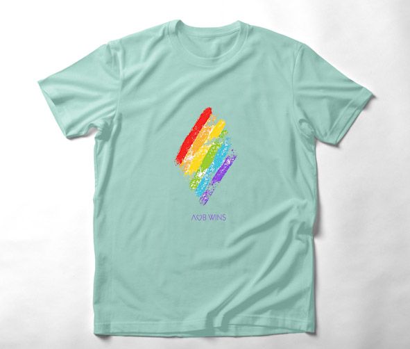 Λωβ Wins- Organic Vegan T-Shirt Unisex - Μέντα