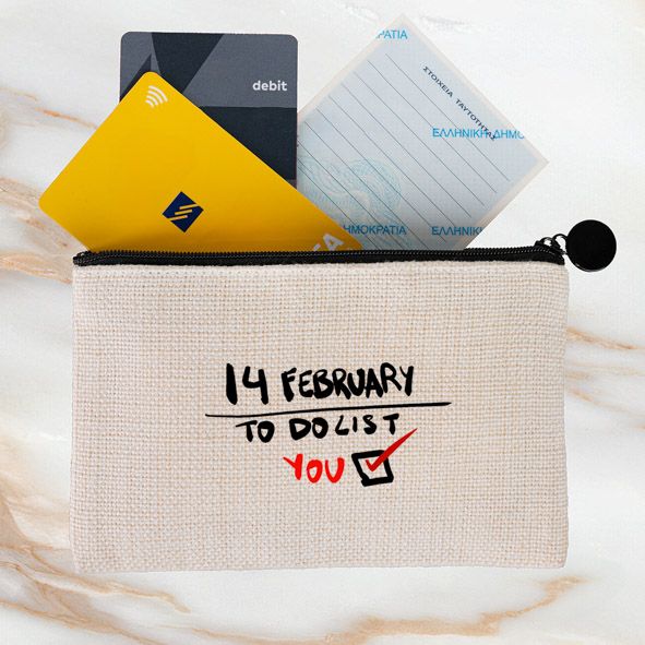 14 February - Λινό Πορτοφόλι Τσέπης