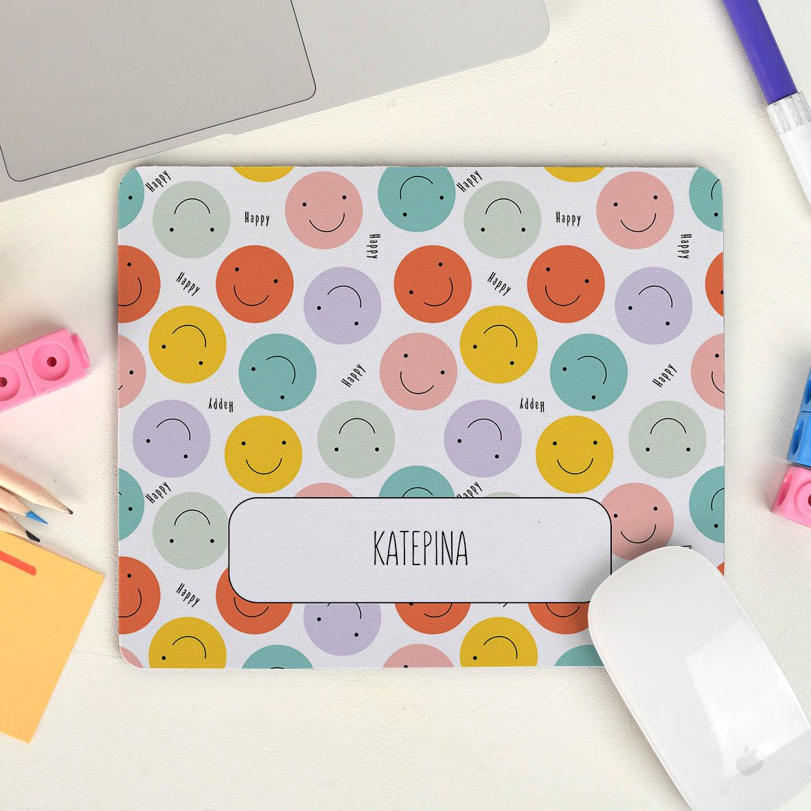 Happy Faces - Mousepad