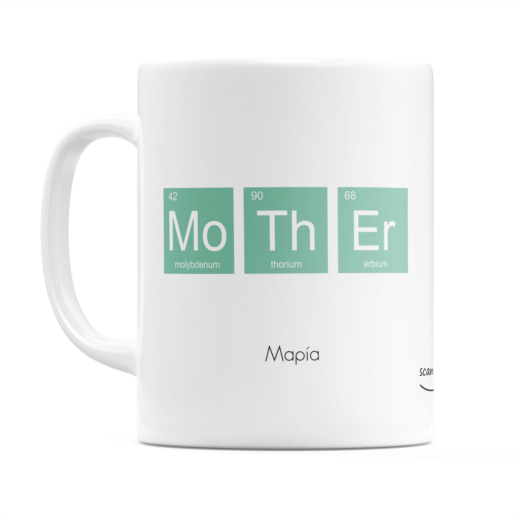 Mo Th Er - Κούπα MyMusicCode - Λευκό