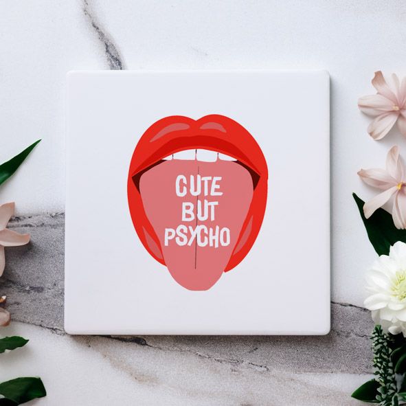 Cute but Psycho - Μαρμάρινο Σουβέρ