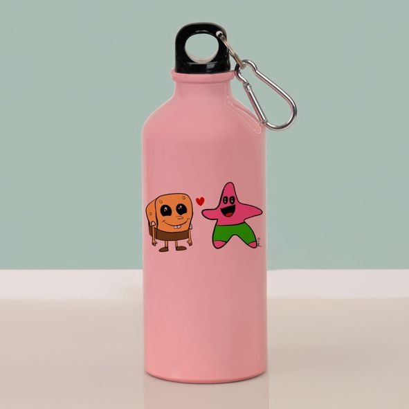 Best Friends - Ποδηλατικό Μπουκάλι 600 ml - Ροζ