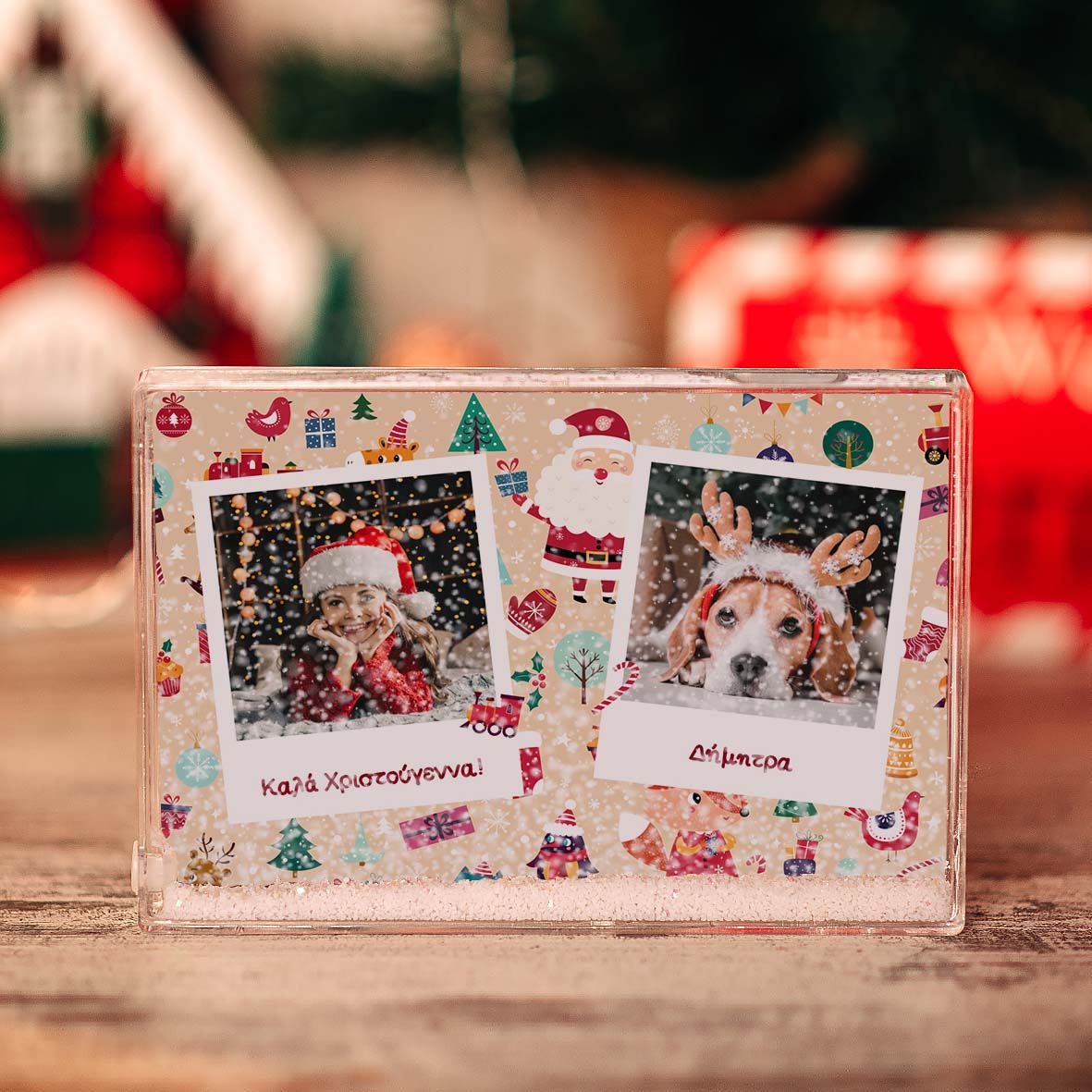 Xmas Neutral Pattern - Χιονοκορνίζα