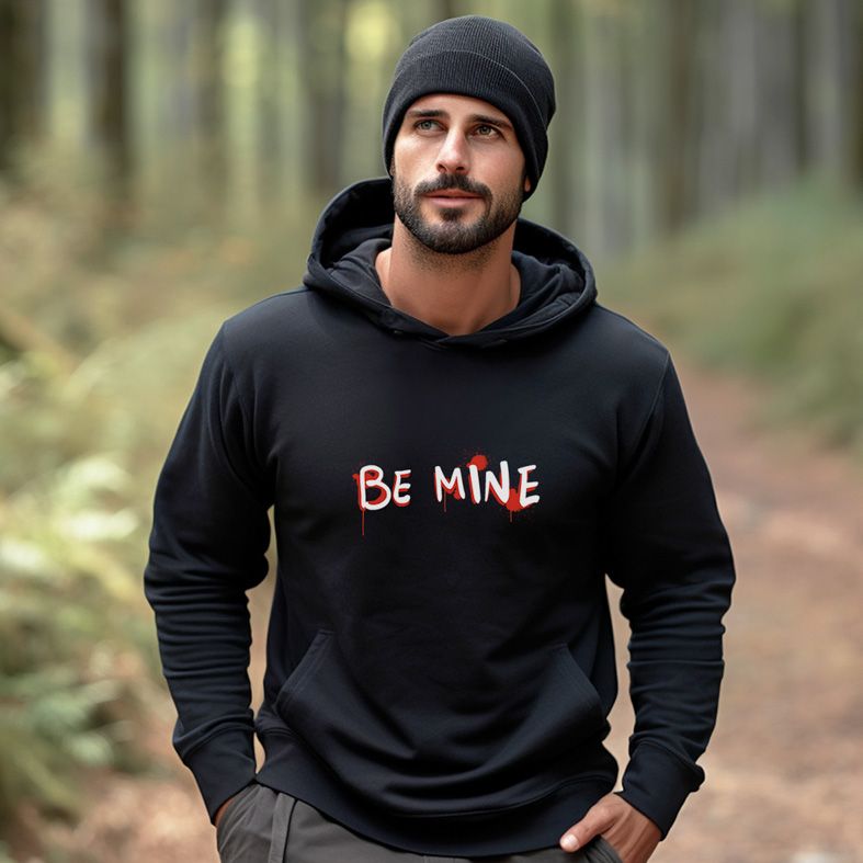 BE MINE - Hoodie - Μαύρο