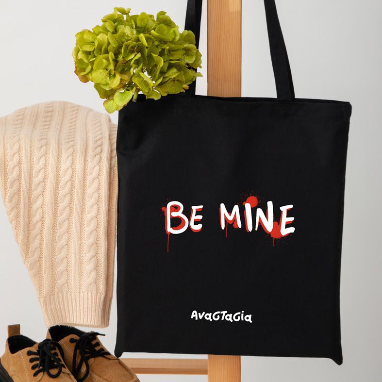 BE MINE  - Πάνινη τσάντα - Μαύρο