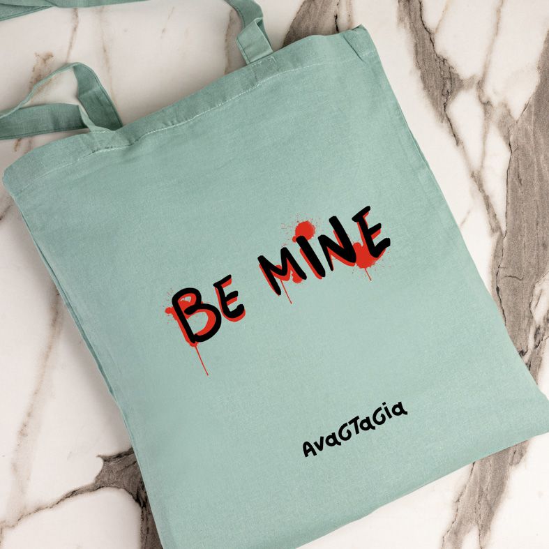 BE MINE  - Πάνινη τσάντα - Μέντα