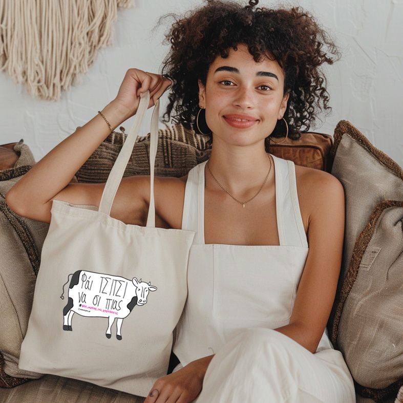 ΤΣΙΤΣΙ - Πάνινη τσάντα - Εκρού