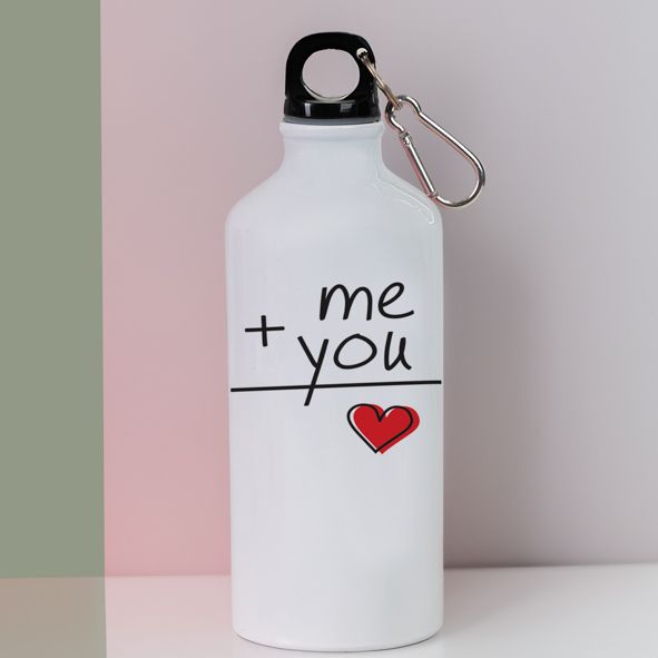 Me + You - Ποδηλατικό Μπουκάλι 600 ml - Λευκό
