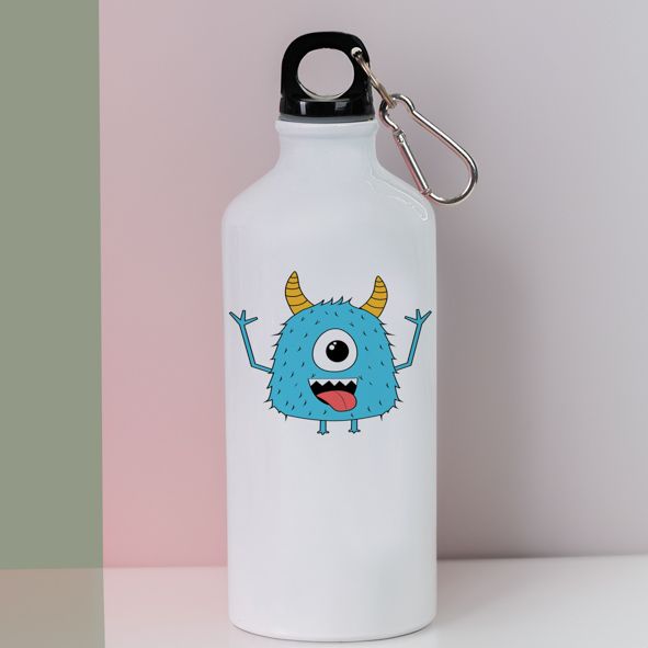 Monster - Ποδηλατικό Μπουκάλι 600 ml - Λευκό