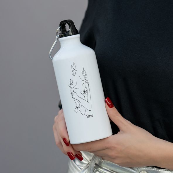 Minimal Spring - Ποδηλατικό Μπουκάλι 600 ml - Λευκό