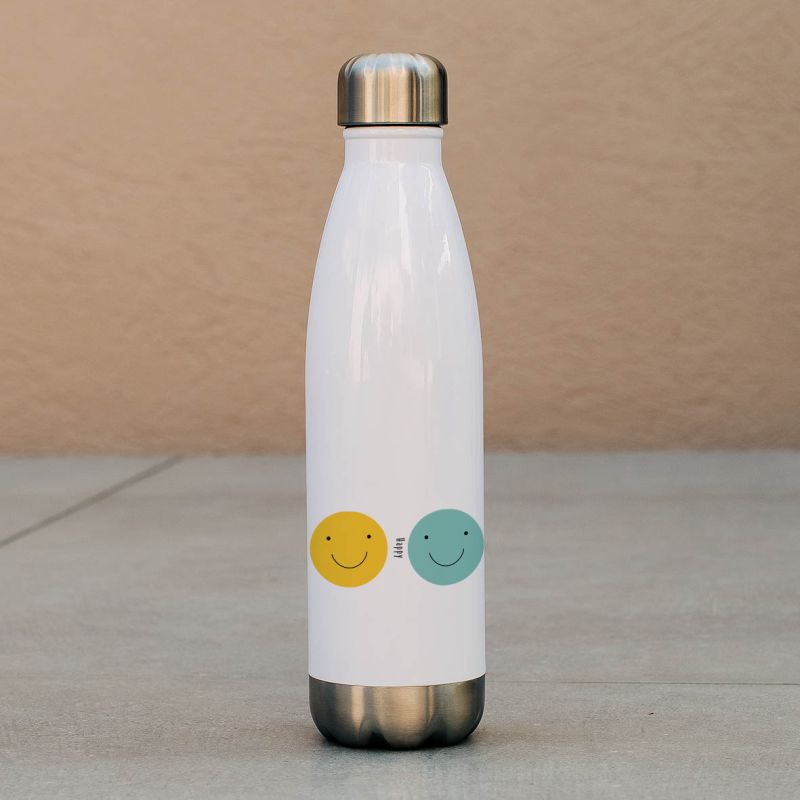 Happy Faces - Μπουκάλι Θερμός 500ml - Λευκό