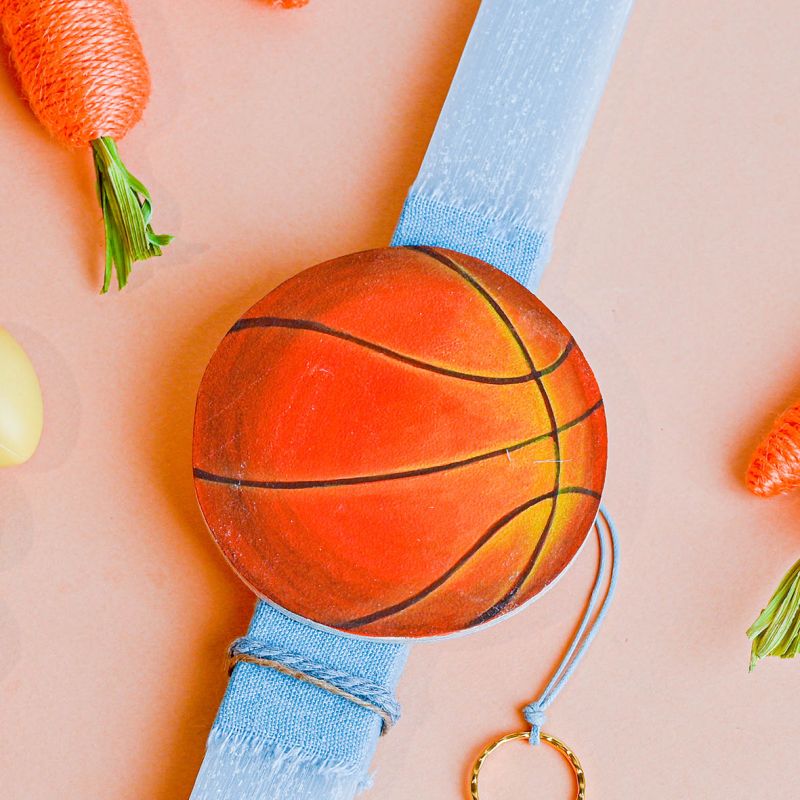 Μπάσκετ - Λαμπάδα Χειροποίητη - Γαλάζιο