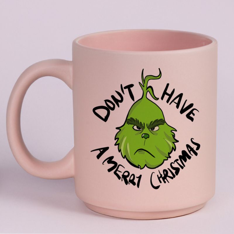 DON'T HAVE A MERRY CHRISTMAS - Κούπα Πούδρα MemoryBox - Pastel Ροζ