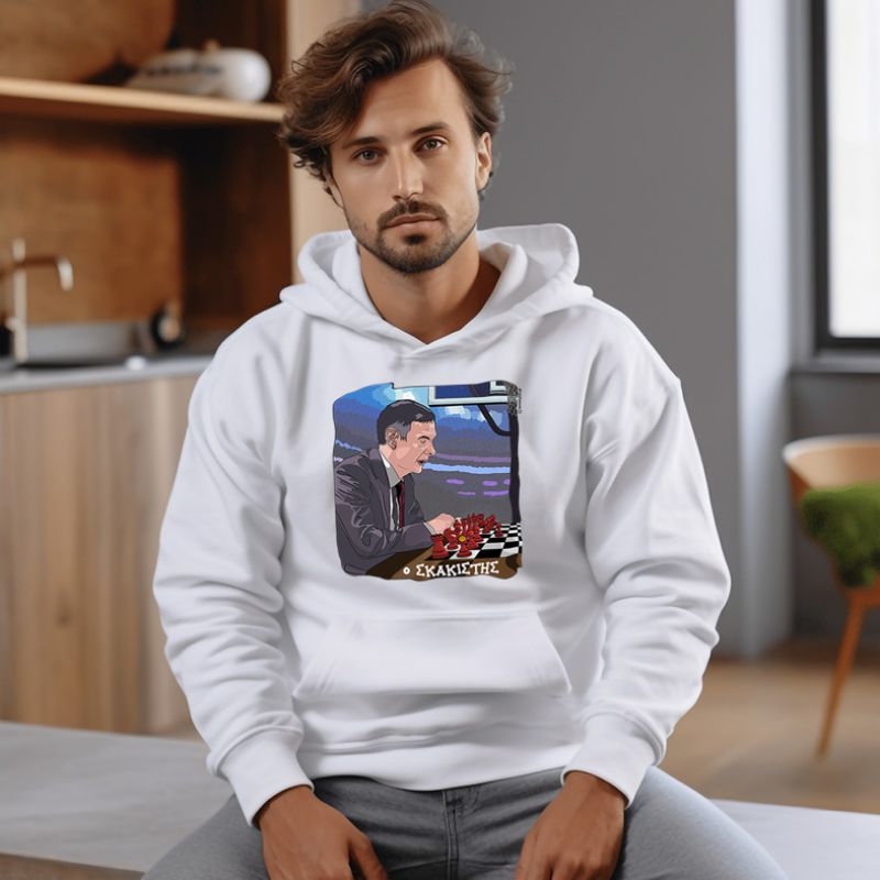 Μπαρτζό «O Σκακιστής»- Φούτερ MemoryBox - Λευκό