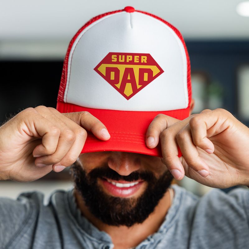 SUPER DAD - Καπέλο Trucker MemoryBox - Κόκκινο