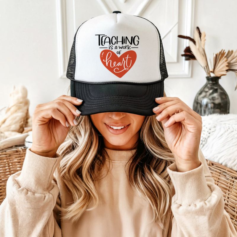 Teaching is a work of Heart - Καπέλο Trucker MemoryBox - Μαύρο