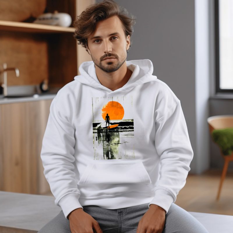 Surfer - Φούτερ - Λευκό