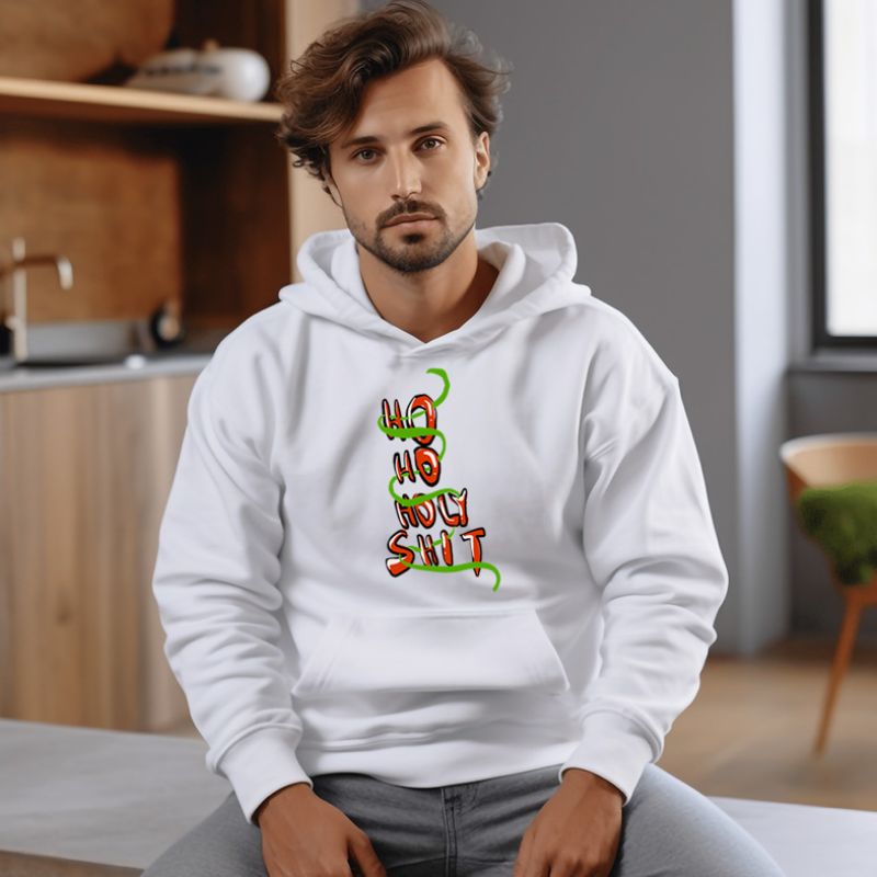 HO HO HOLY SH*T - Φούτερ - Λευκό