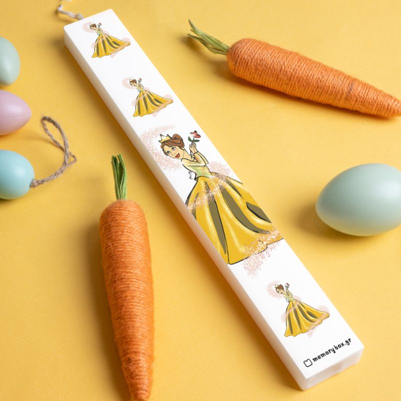 Πριγκίπισσα - Λαμπάδα με Εκτύπωση