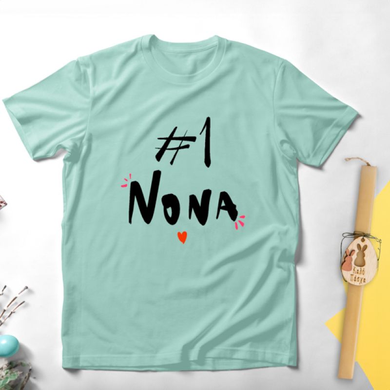 #1 Νονά - Λαμπάδα Με Μπλούζα - Μέντα