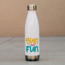 Sun & Fun - Μπουκάλι Θερμός 500ml - Λευκό