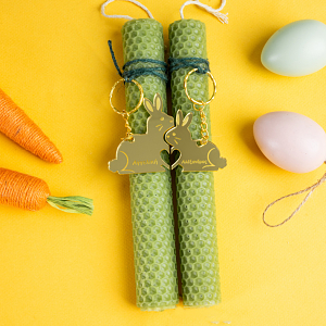 Λαμπάδα από μελισσοκέρι για ζευγάρια